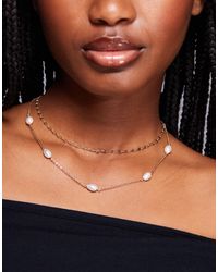 ALDO - Laperllie Pack Of 2 Chain Necklaces With Pearl - Lyst