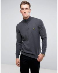 lyle & scott half zip sweater