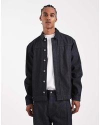 ASOS - Circular Design Collection Heavyweight Harrington Denim Jacket - Lyst
