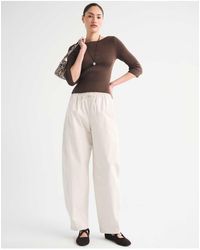 Abercrombie & Fitch - Twill Barrel Pull-On Pant - Lyst