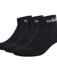 adidas Originals - Think Linear Ankle Socks 3 Pairs - Lyst