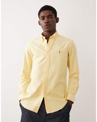 Polo Ralph Lauren - Icon Logo Custom Fit Cotton Oxford Long Sleeve Shirt - Lyst