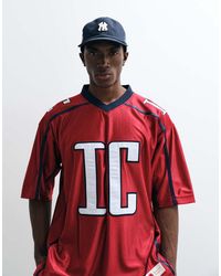 ICECREAM - Football Jersey T-shirt With Logo Print - Lyst