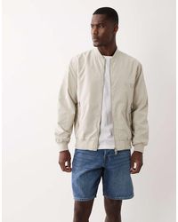 Only & Sons - Giacca Bomber Color Crema - Lyst