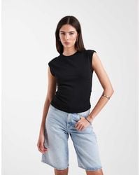 ONLY - Ruched Sleeveless Top - Lyst