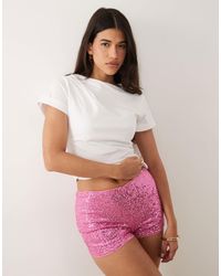 ASOS - Sequin Mini Short - Lyst