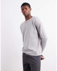 ASOS - Relaxed Long Sleeve Knitted Crew Neck T-Shirt - Lyst