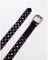 ASOS - Western Cowboy Studded Crystal Belt - Lyst
