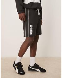 ASOS - Oversized Scuba Shorts With Print - Lyst