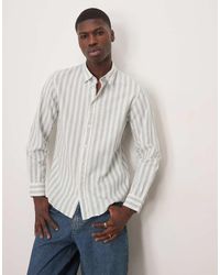 SELECTED - Linen Blend Slim Shirt - Lyst