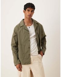 ASOS - Asos Desgin Cotton Twill Worker Jacket - Lyst