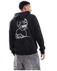 Jack & Jones - Oversized Skull Back Print Hoodie - Lyst