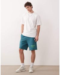 HUGO - Nomario Jersey Shorts - Lyst