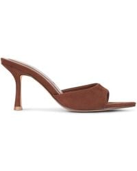 SEQWL - Open Toe Slip-On High Heel Mule Sandals - Lyst