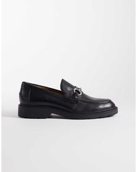Jack & Jones - Leather Loafer With Metal Detail - Lyst