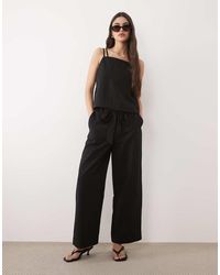 Mango - Espresso Square Neck Strappy Cami Top Co-Ord - Lyst
