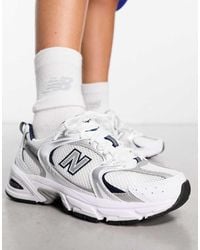 New Balance - Sneaker 530 White/Blue - Lyst