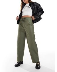 ASOS - Broek Met Wijde Ronde Pijpen En Naaddetail - Lyst