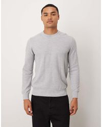 Mango - Cotton Mix Long Sleeve Knitted Top - Lyst