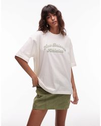New Balance - – linear heritage – oversize-t-shirt - Lyst