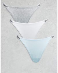 Juicy Couture - 3 Pack Logo Thongs - Lyst