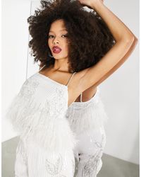 ASOS Top color - Blanco