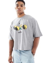 ASOS - Cropped Oversized T-shirt With Lemon Graphic - Lyst