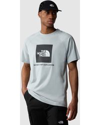 The North Face - T-shirt à manches courtes raglan avec logo encadré - Lyst