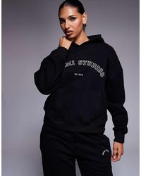 SIMMI - Maeve Varsity Slogan Hoodie - Lyst