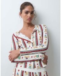 Chelsea Peers - Christmas Super Soft Rib T-shirt And Pant Pyjama Set - Lyst