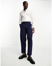 New Look - Relaxed Pleat Smart Trousers - Lyst