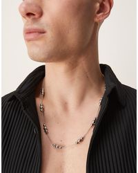 ASOS - Festival Dash Dot Beaded Necklace - Lyst