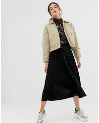 jupe longue leopard stradivarius