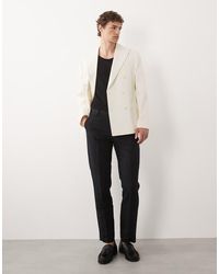 ASOS - Mix & Match Linen-rich Slim Suit Pants - Lyst