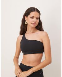 Nike - – zenvy dri-fit – asymmetrischer, weicher sport-bh - Lyst