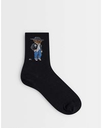 Polo Ralph Lauren - Holiday Bear Print Crew Socks - Lyst