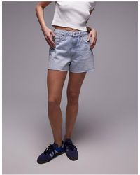 TOPSHOP - – mom-shorts mit a-linien-schnitt aus denim - Lyst