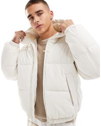 Bershka - Puffer Jacket With Hood - Lyst