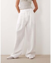 ARKET - Linen Look Tailored Pants - Lyst