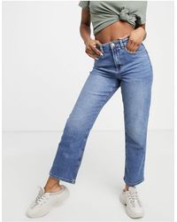 ONLY Denim Ella Straight Leg Jeans With 