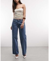 Abrand Jeans - Abrand 99 Low baggy Selena Jeans With Lace Detailing - Lyst