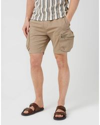Brave Soul - Cotton Twill Chino Cargo Shorts - Lyst