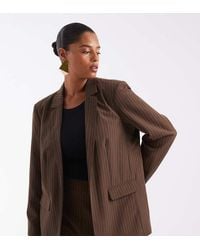 Pieces Plus - Pieces Curve Tailored Blazer Co-ord - Lyst