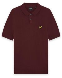 Lyle & Scott - Mid Knits Knitted Polo Shirt - Lyst