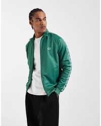 Fred Perry - Trainingsjack Met Contrasterende Bies - Lyst