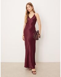 ASOS - Satin Seam Detail Maxi Dress - Lyst