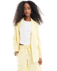 Vero Moda - Americana Verde Extragrande Mix & Match De (Parte De Un Conjunto)-Amarillo - Lyst