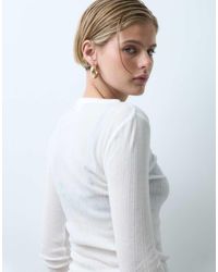 Gap - Long Sleeve Essential Ribbed Top - Lyst