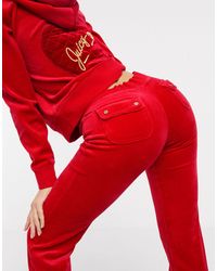 red juicy couture sweatsuit