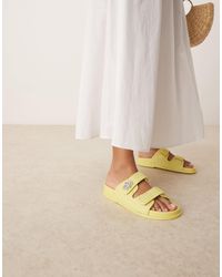 ASOS - Fawn Footbed Sliders With Twist Lock - Lyst